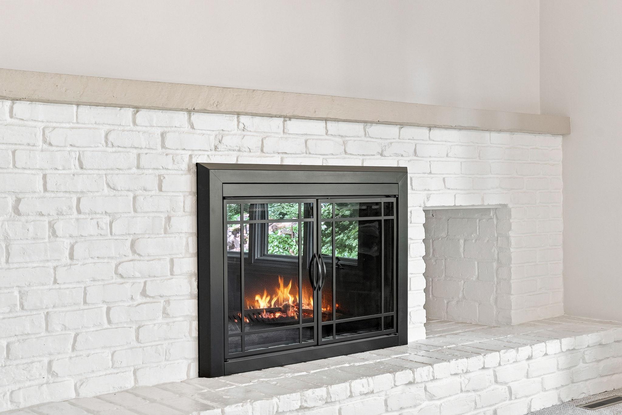 Another view of the fireplace