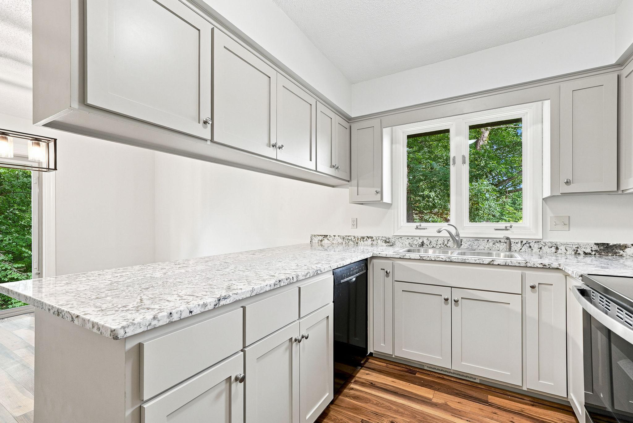 The open concept kitchen