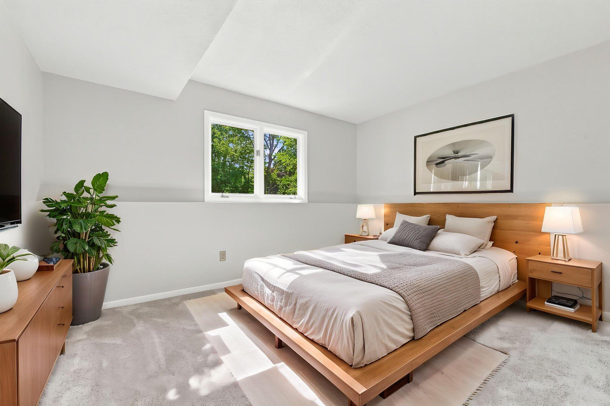 Virtually Staged Fourth Bedroom