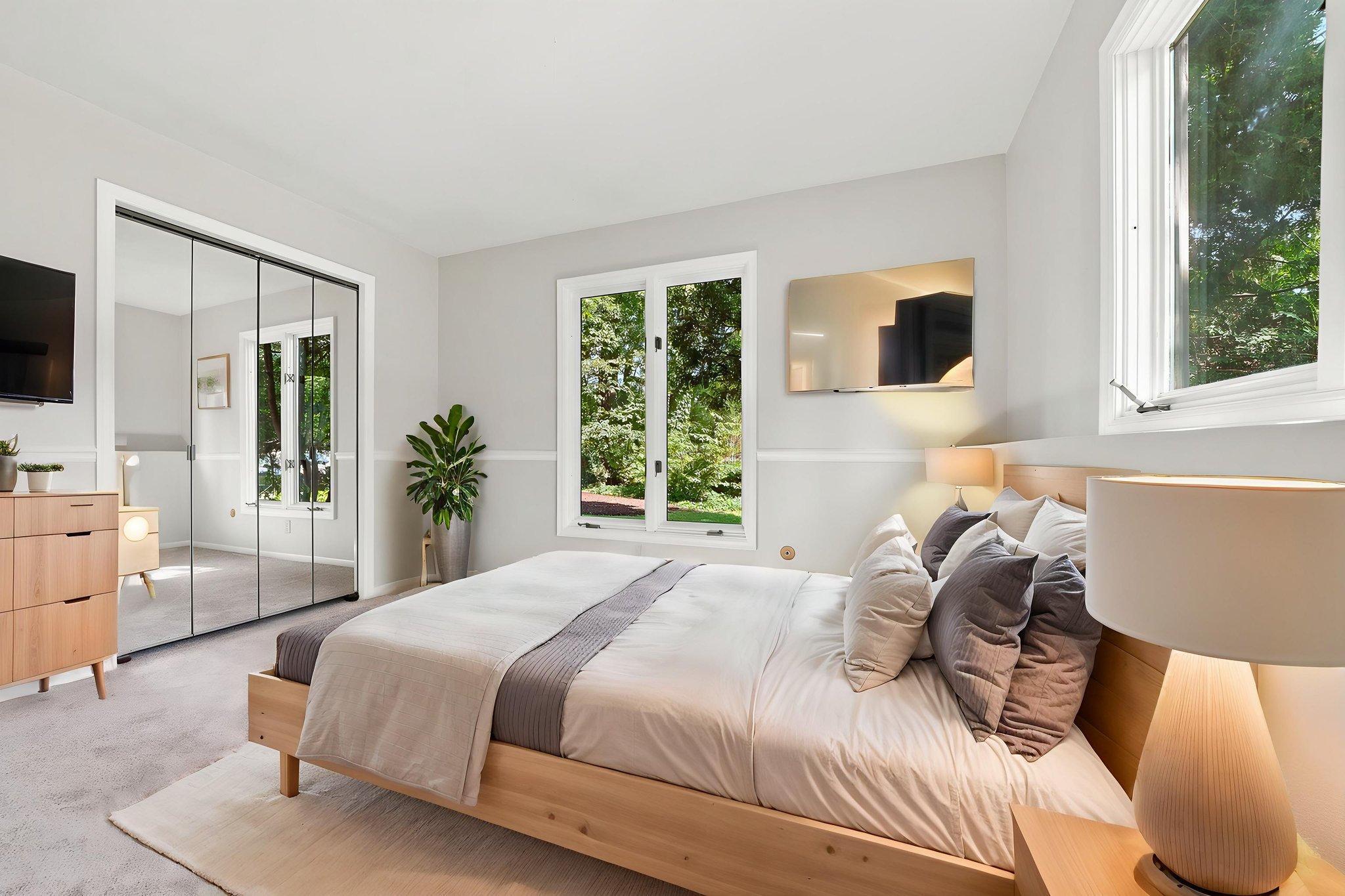 Virtually Staged Third Bedroom