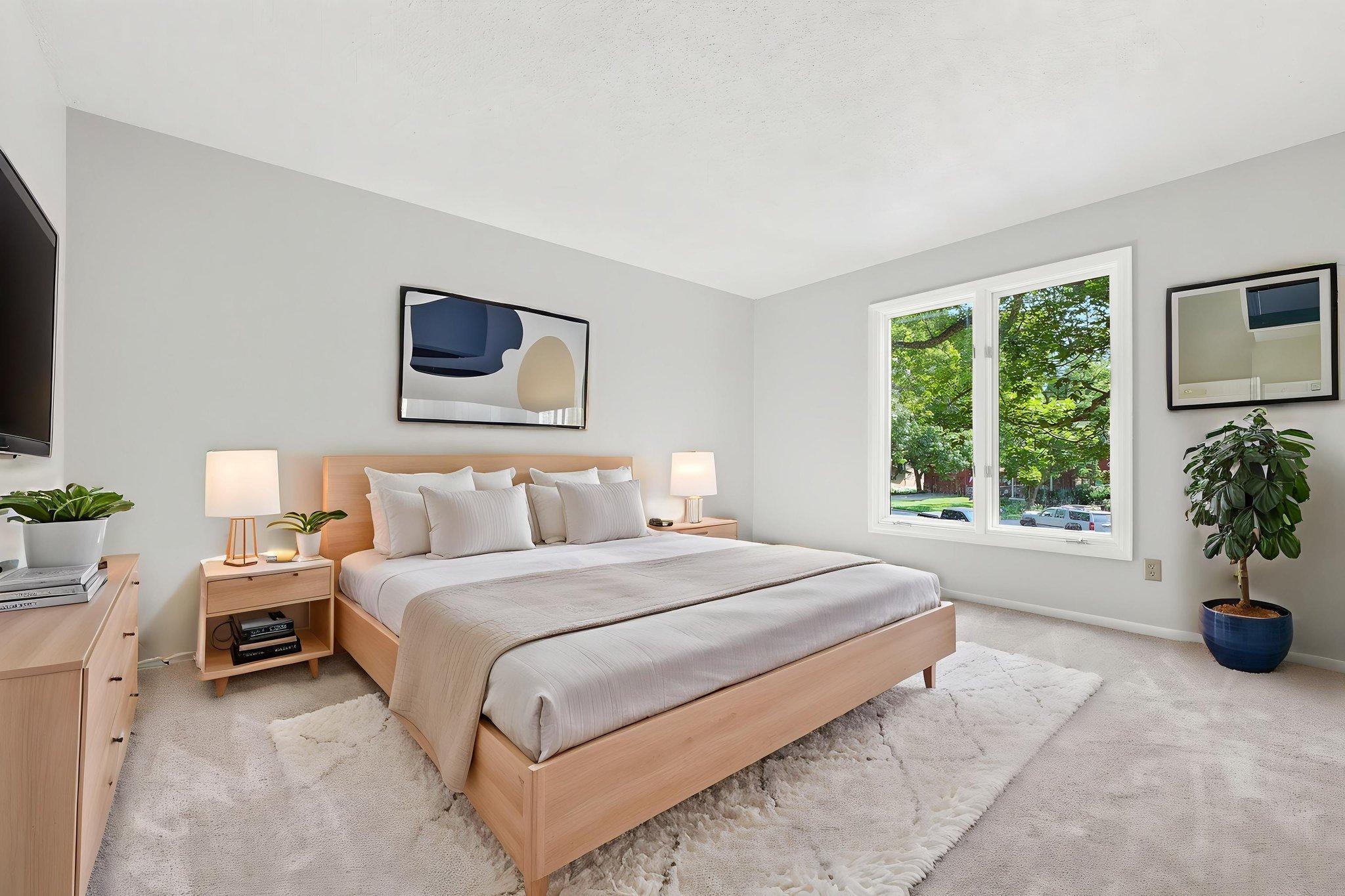 Staged Primary Bedroom