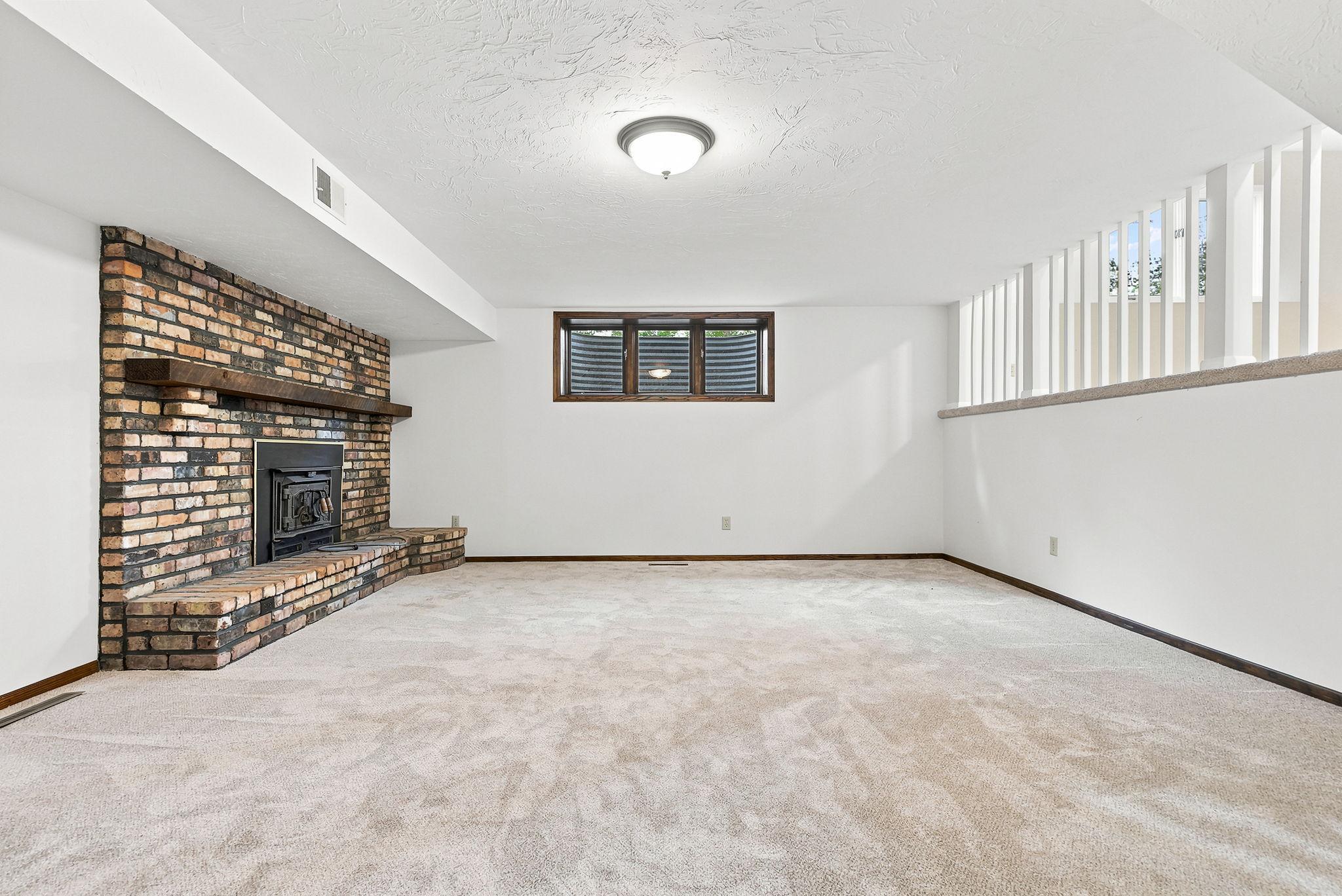 Another view of the lower-level family room