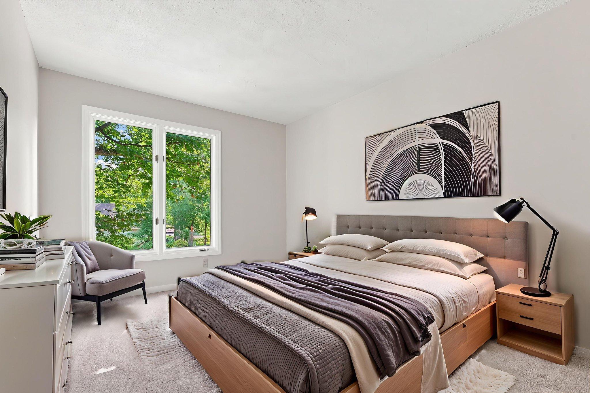 Staged Second Bedroom
