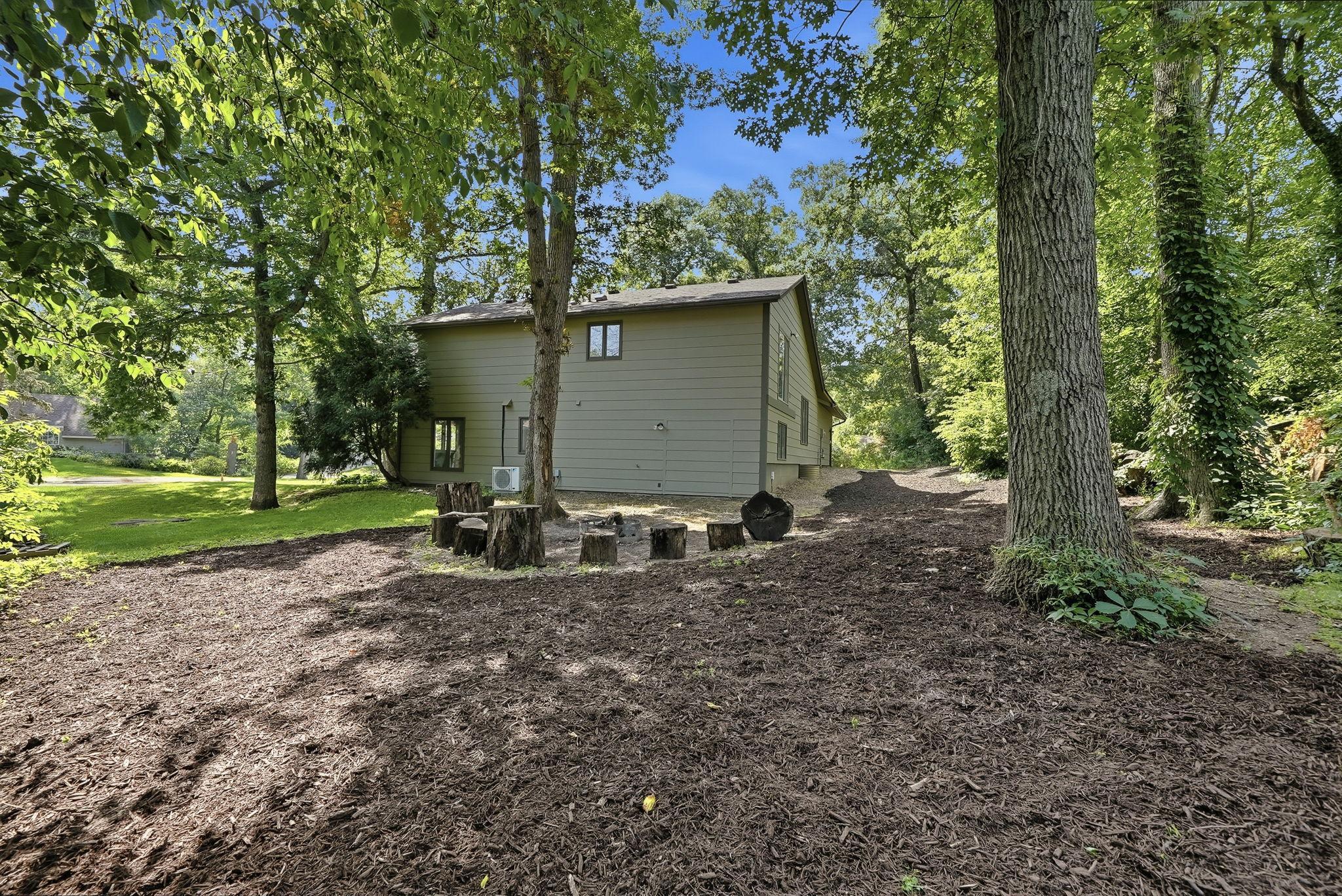 A view of the home from the side