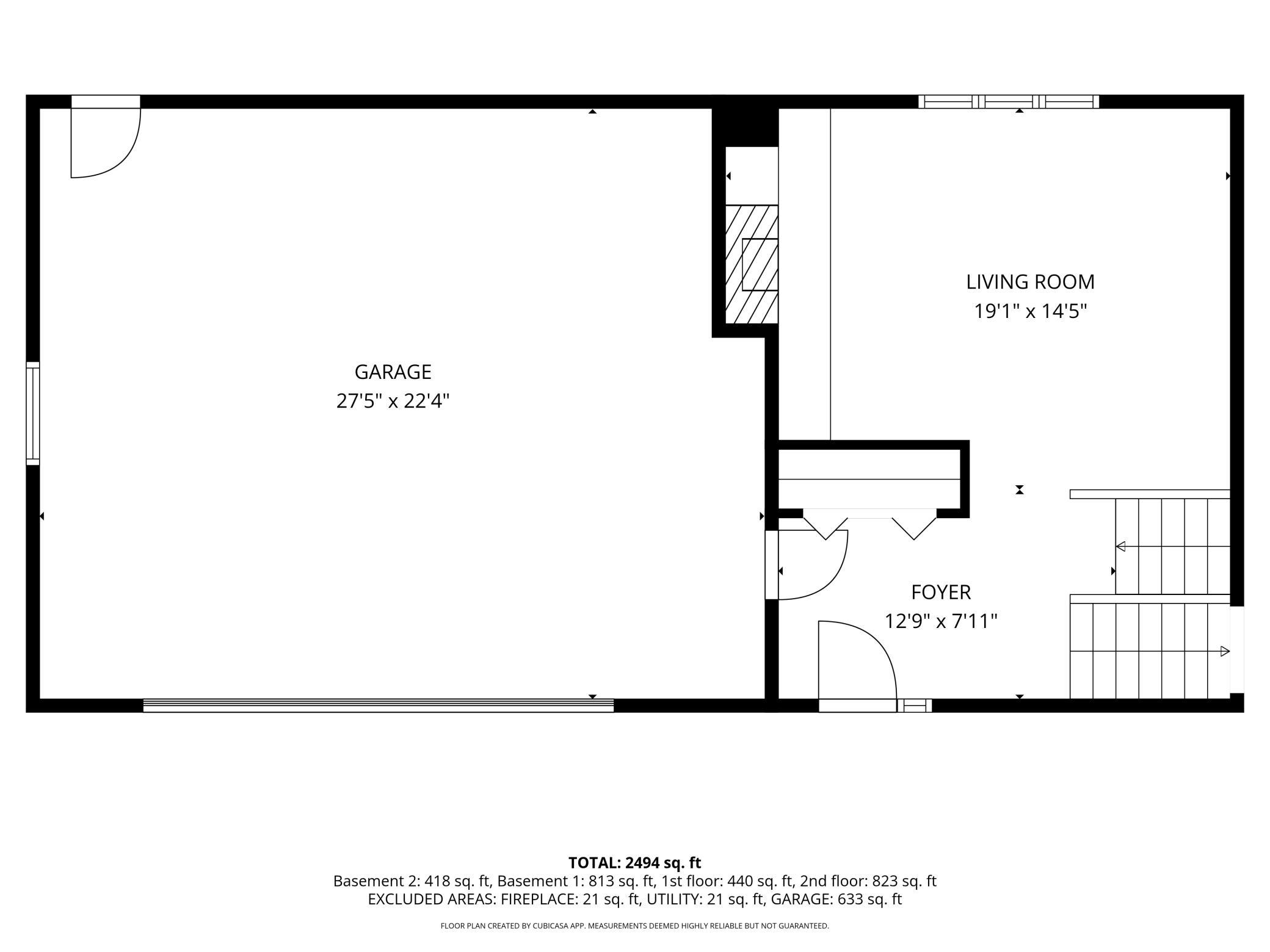Main Level and Garage