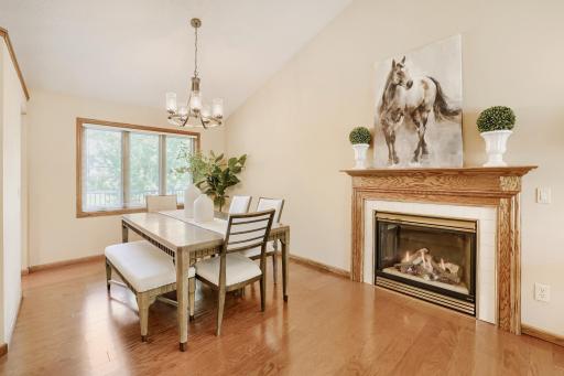 Warm, neutral finishes and an updated light fixture add timeless style, creating a welcoming atmosphere where memories are sure to be made.