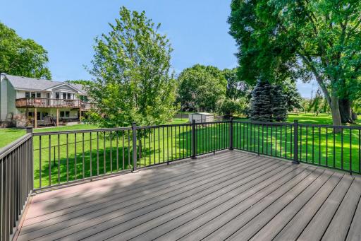 Step outside onto the maint-free composite deck, where you can relax, entertain, & enjoy your private backyard without the upkeep of traditional wood decking. Perfect for grilling dinner, sipping your morning coffee, or hosting family and friends,