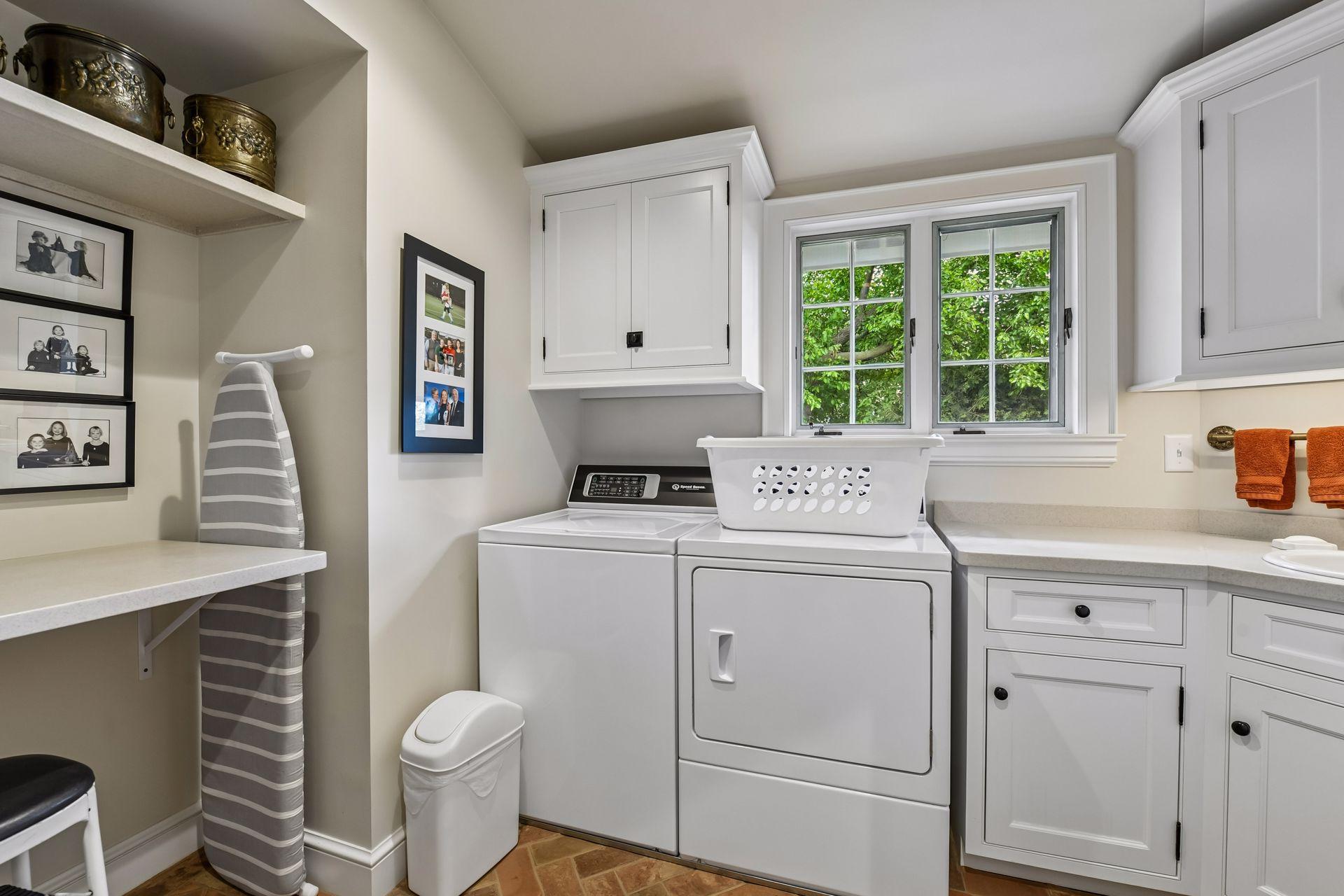 Laundry on main and lower levels