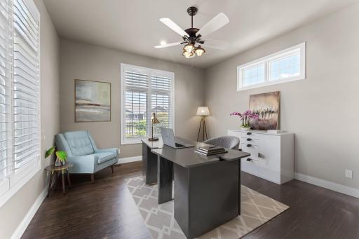 Main floor office, media room or additional bedroom. Many options for this space.