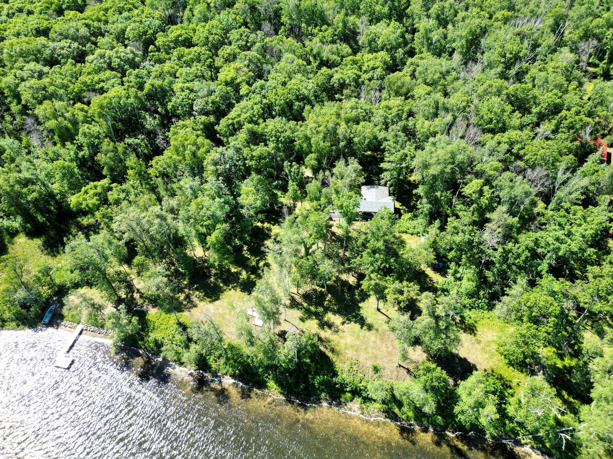 Over 16 acres where you have privacy in your Northwoods retreat.