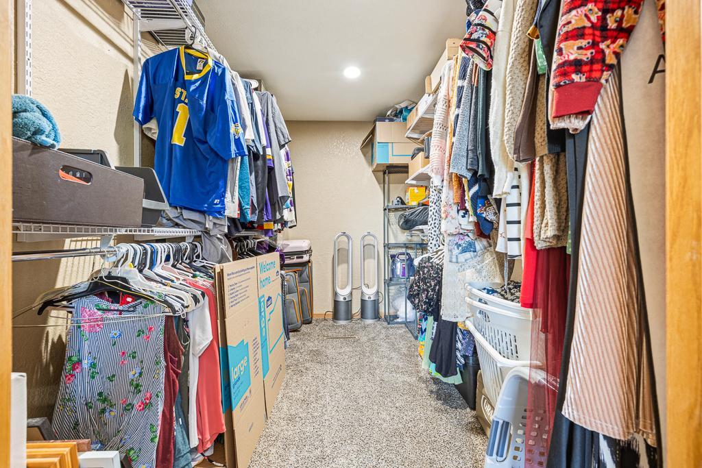 Large walk-in closet!
