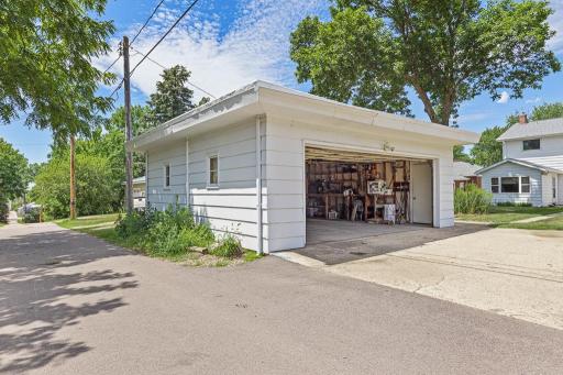 Detached 2 stall garage at the rear of the property with alley access