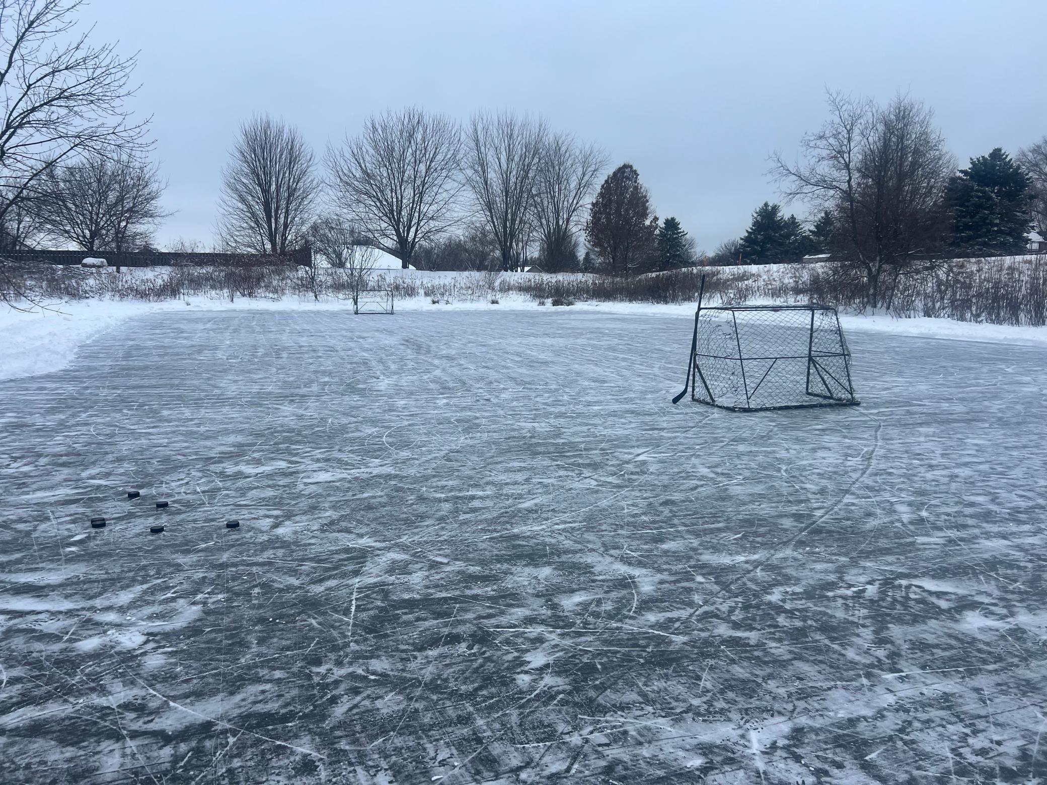 Ice Hockey on the Pond