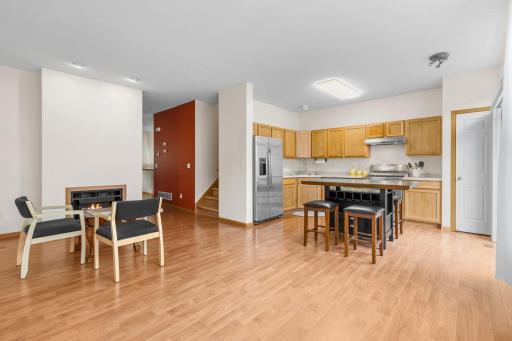 Spacious kitchen area perfect for having people over or creating a space with your own vision!