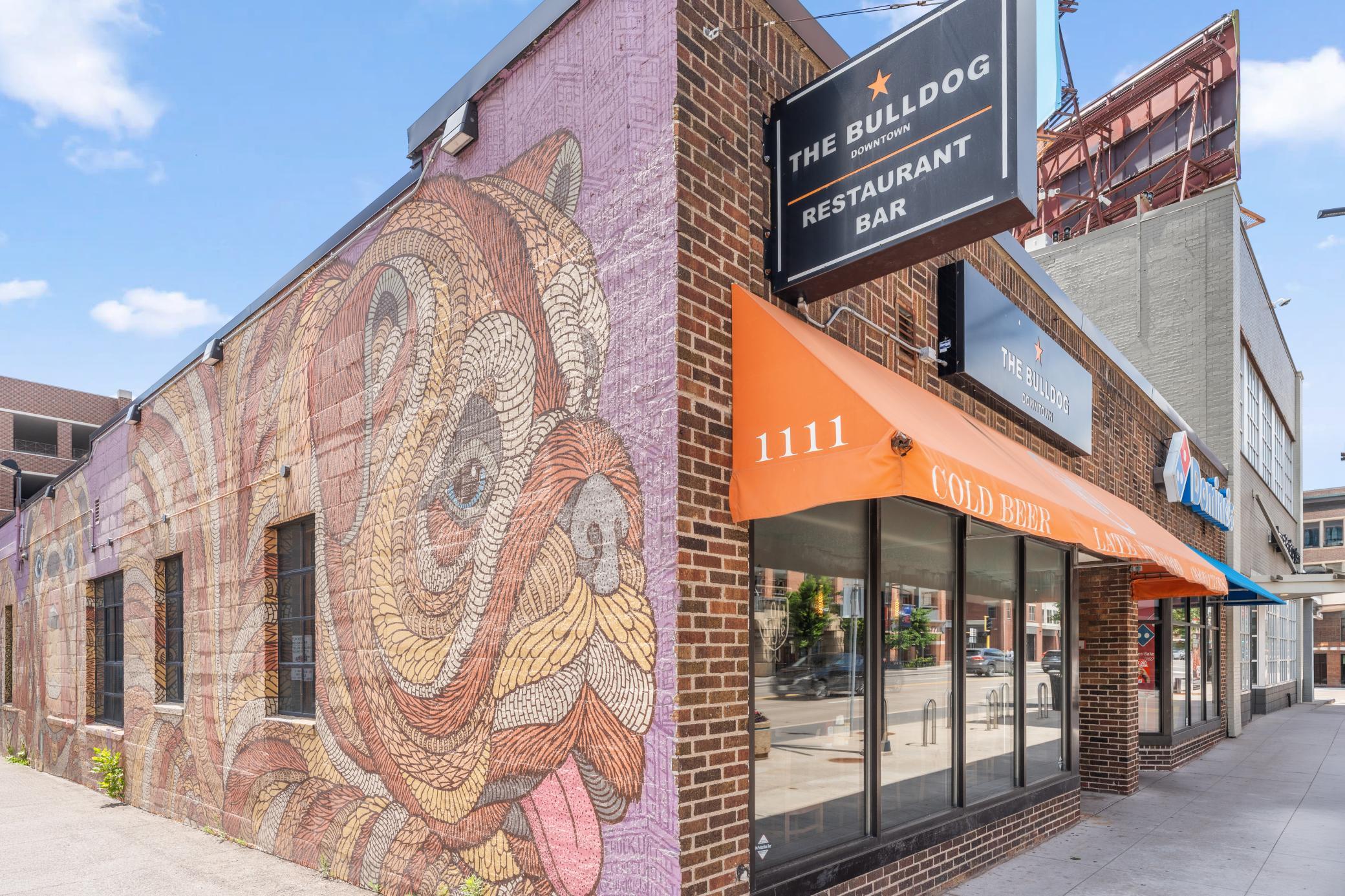 1111 Hennepin Side Wall Mural Restaurant and Parking entrance.jpg