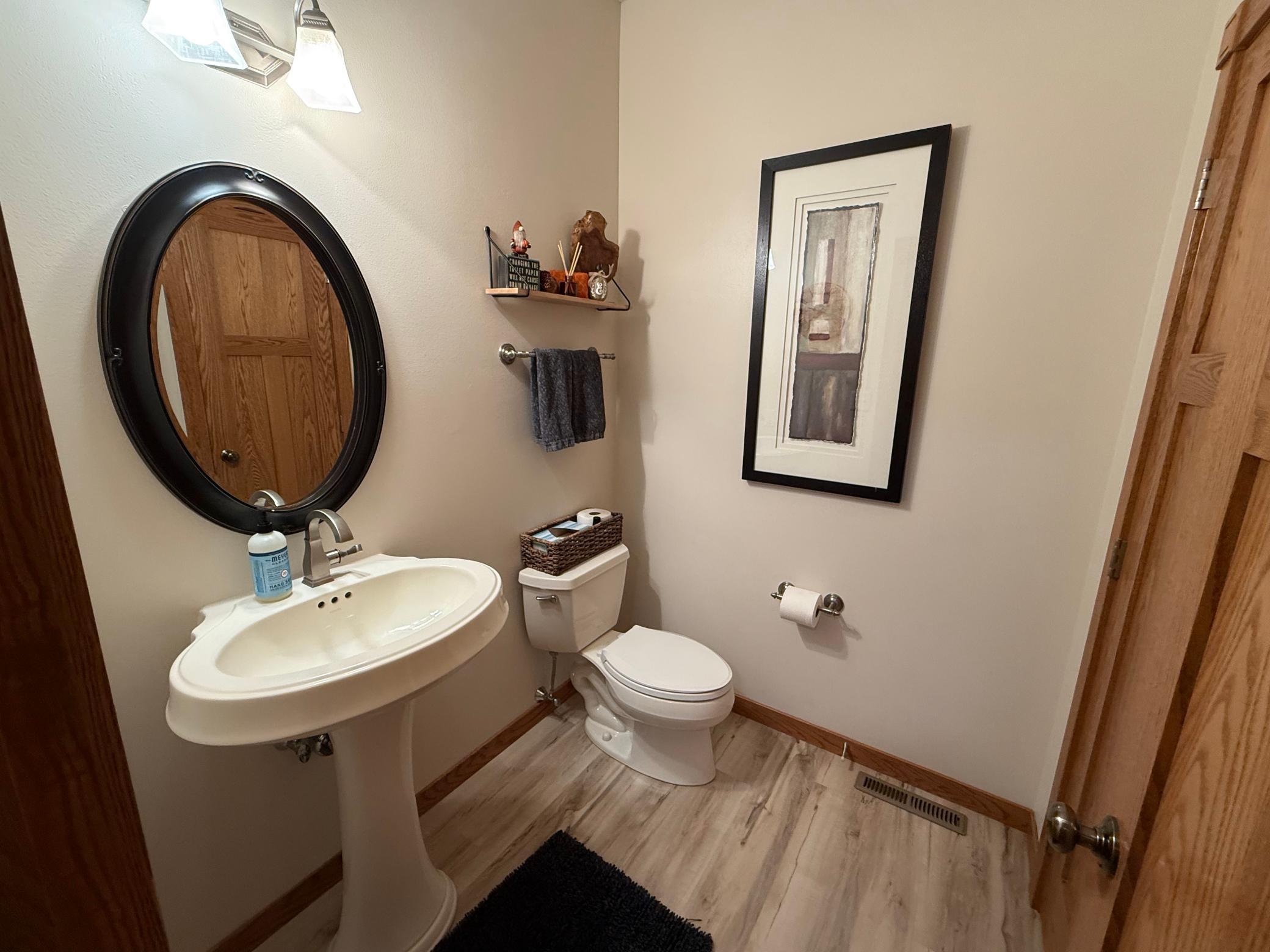 Main floor half bath