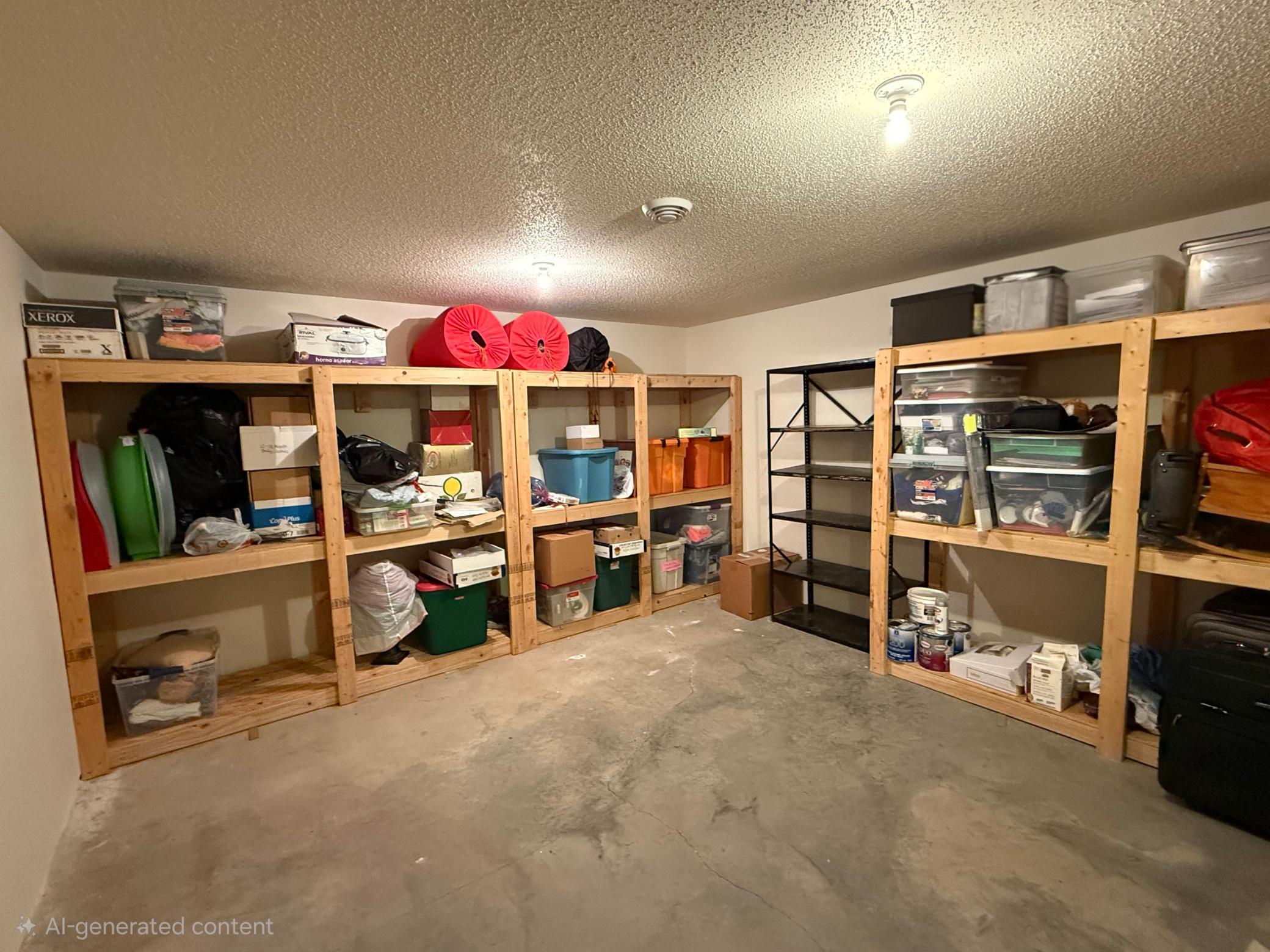 Basement storage