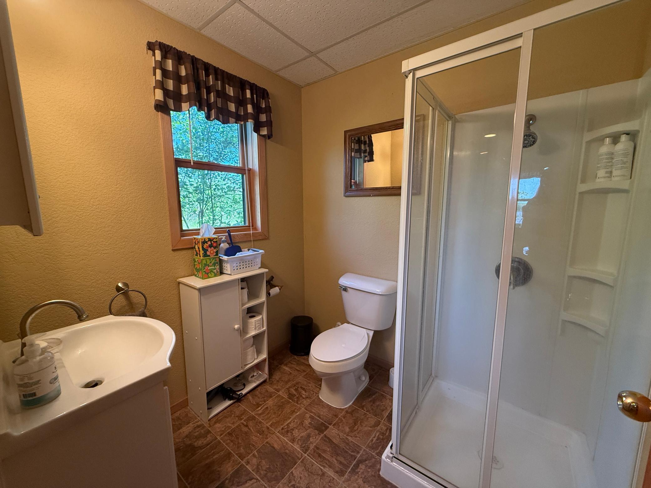 main floor 3/4 bath
