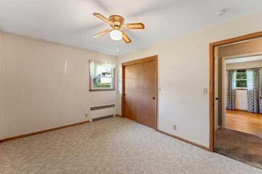 There is hardwood oak flooring under the carpeting.