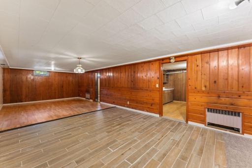 The lower level has the potential to have an inlaw suite with the addition of an egress window.