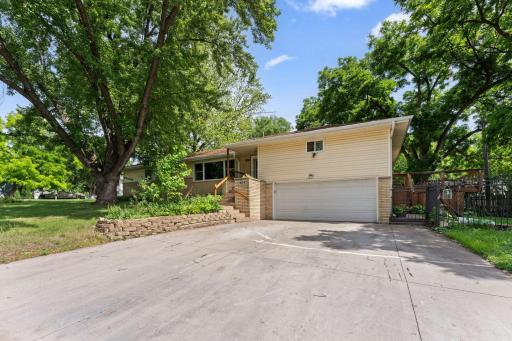 The home owners put in a new driveway with concrete.