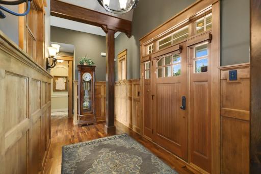 Dramatic vaulted entry. Walnut floors throughout the main level.