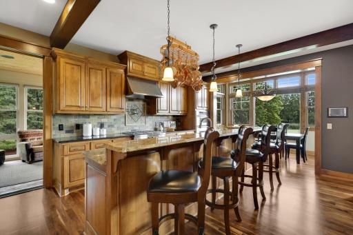 The heart of the home- a chefs kitchen designed for entertaining.