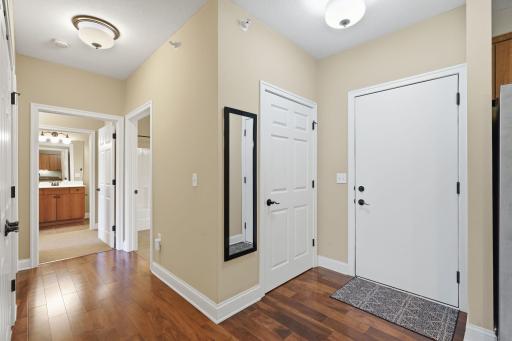 Entrance with coat closet