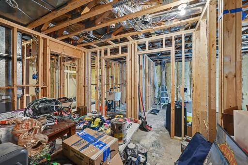 2 bedrooms, bath and family room ready to finish