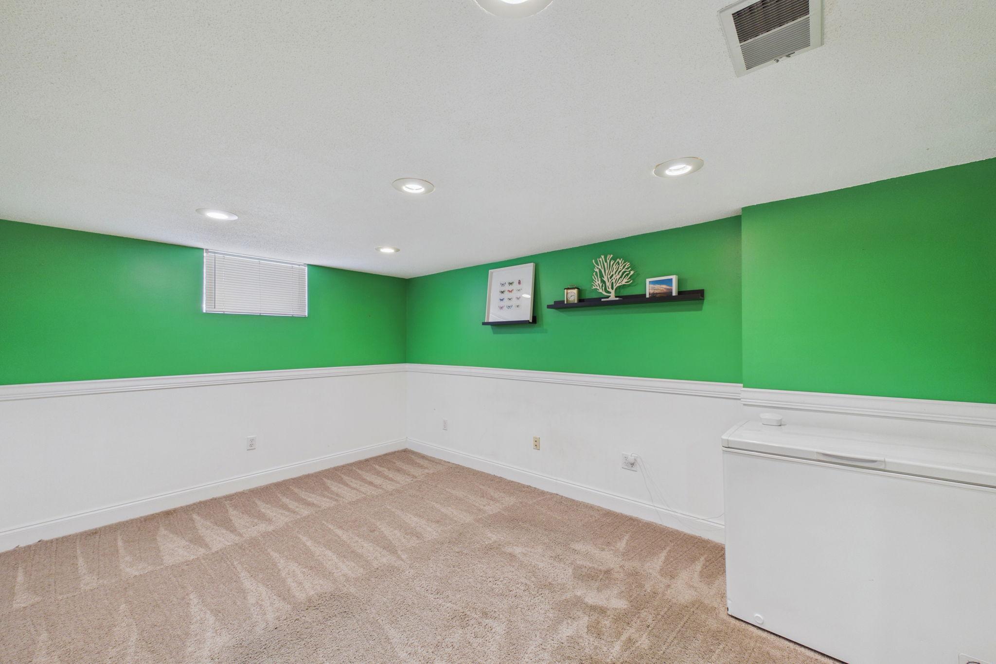 Lower level Family room.
