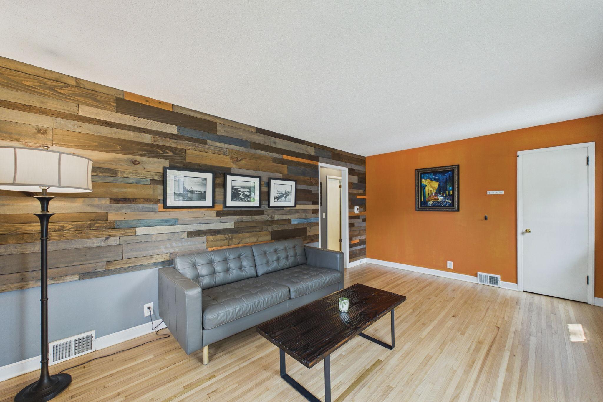 Newly refinished hardwood floors!