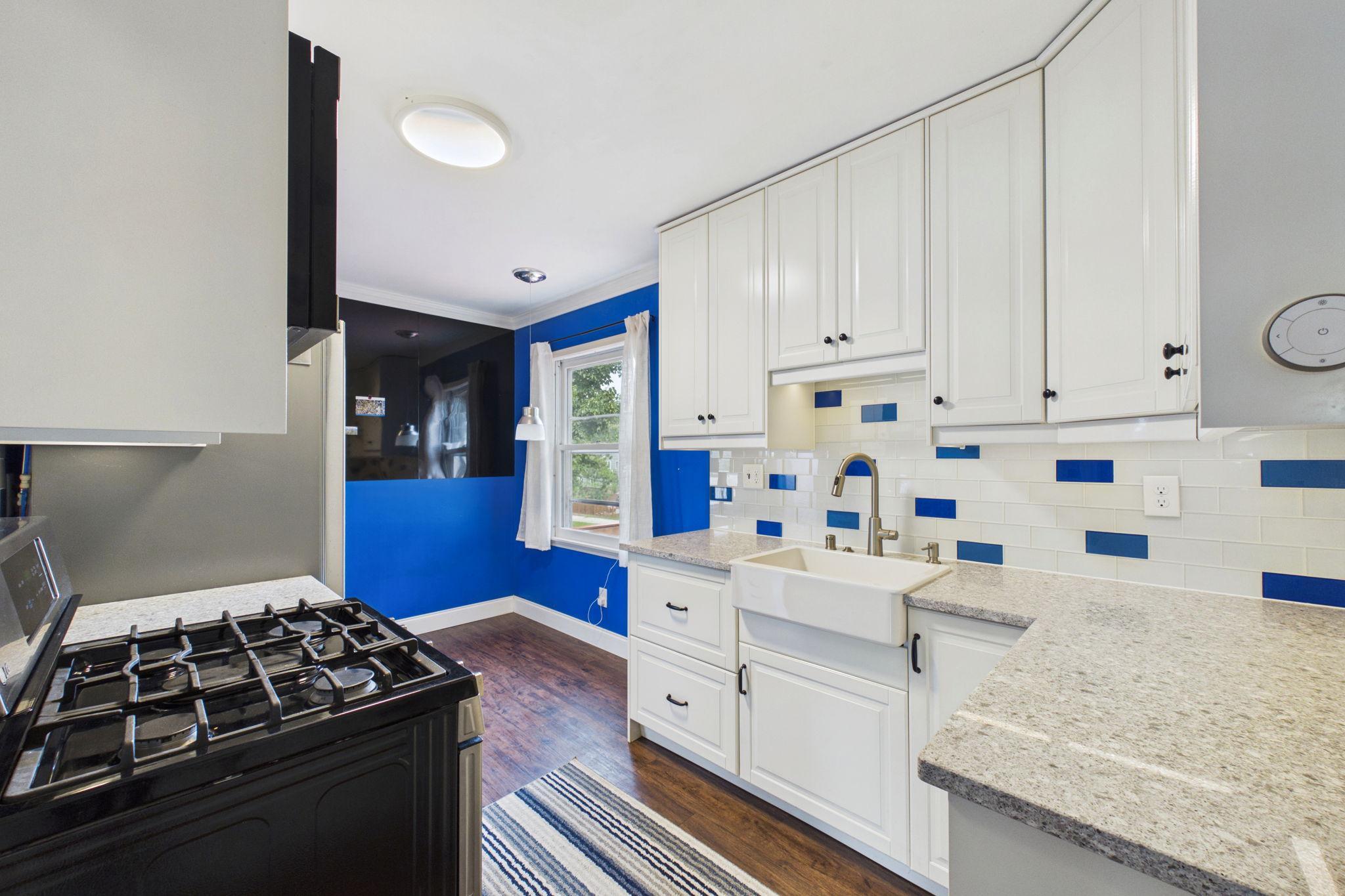 Updated kitchen. with gas stove.