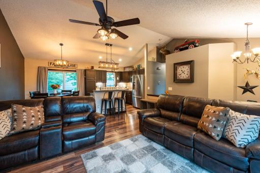 The open concept layout provides flexibility for furniture placement to fit your lifestyle.