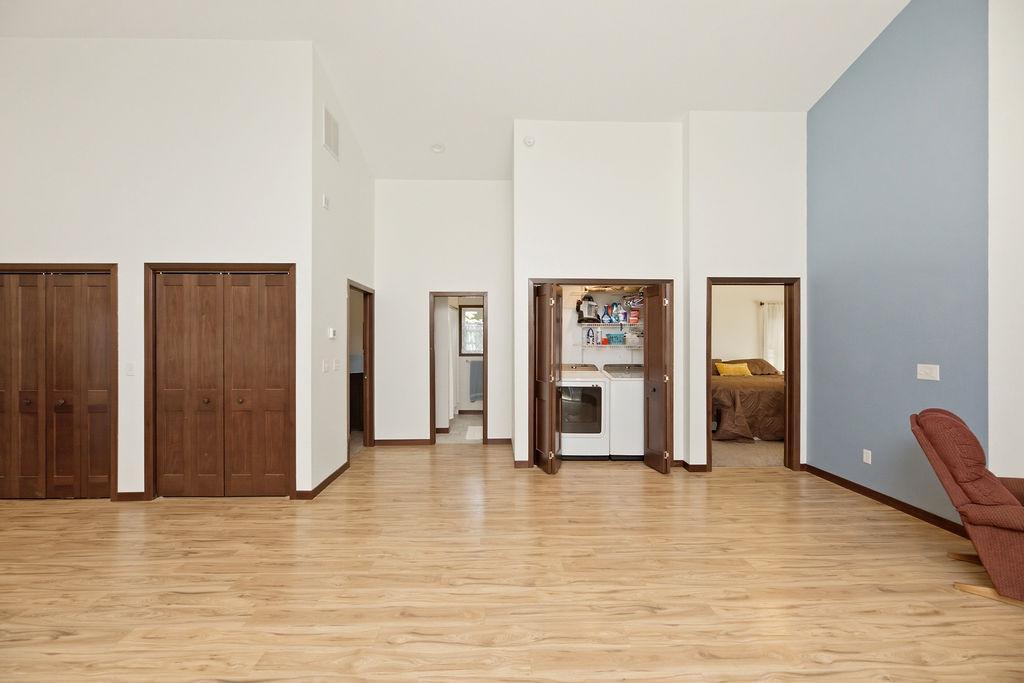 Convenient main-level Laundry tucked away near Primary Bedroom