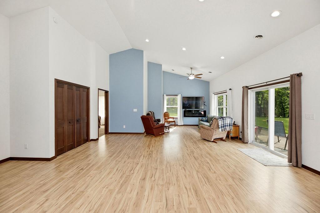 View to Dining space & Living Room