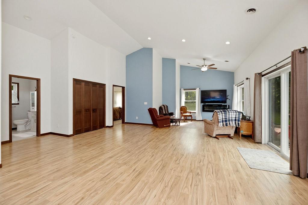 View to Dining space & Living Room