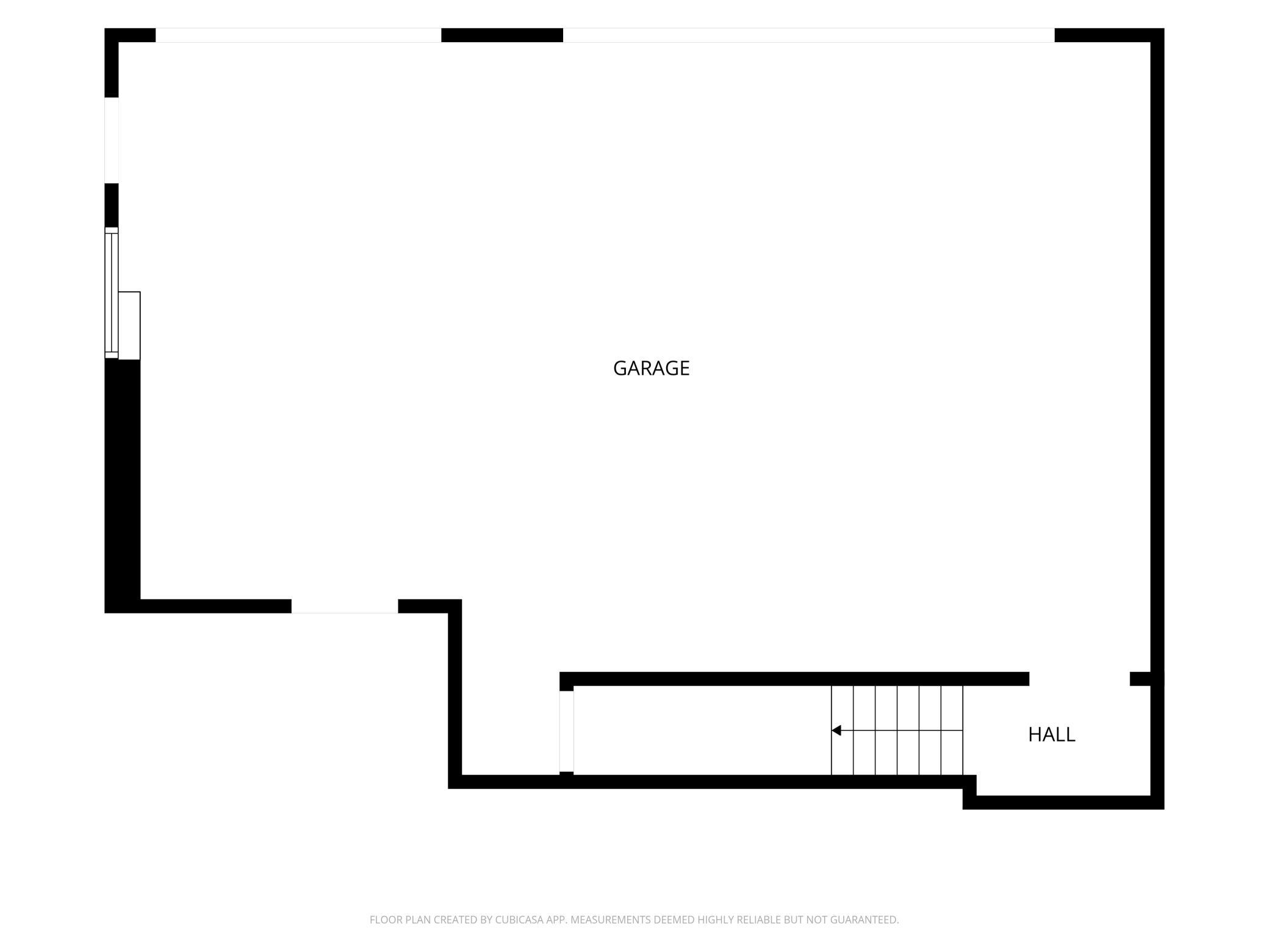 Lower level entry with Garage Floorplan