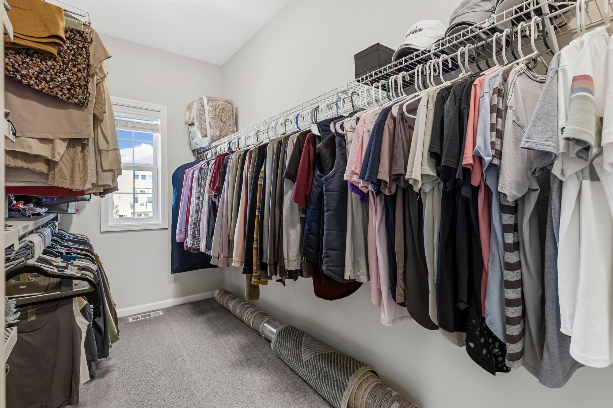 Primary walk-in closet
