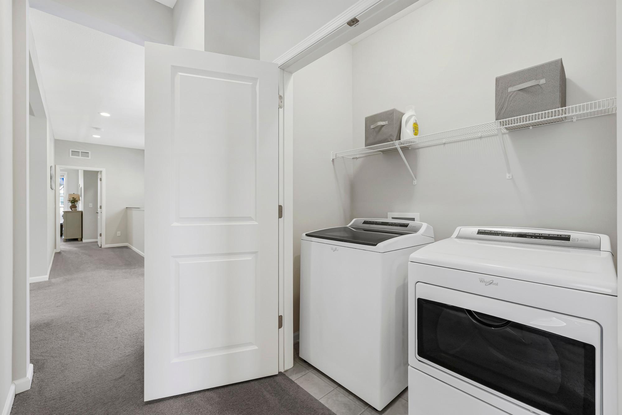 Upper-level laundry