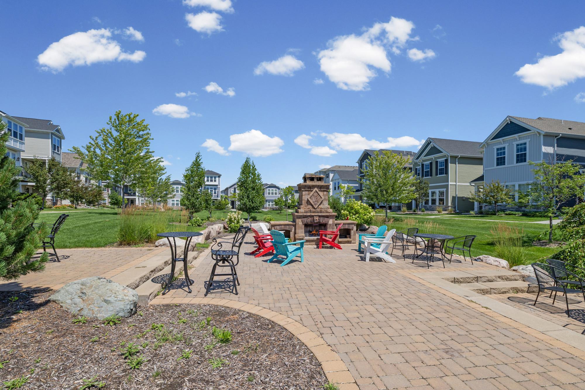 Community fire pit & patio