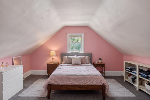 Upper level: bedroom 2 (virtually staged)
