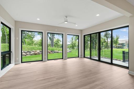 Sunroom ~ Enjoy panoramic views of Hanrehan Lake and Park!