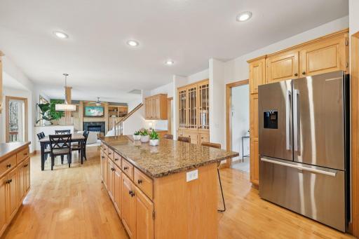 Multiple seating options and an open concept plan