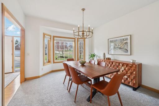 Expansive dining room is perfect for entertaining