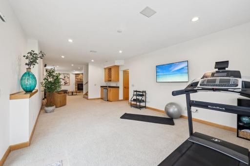 Great flex space currently being used as an exercise area
