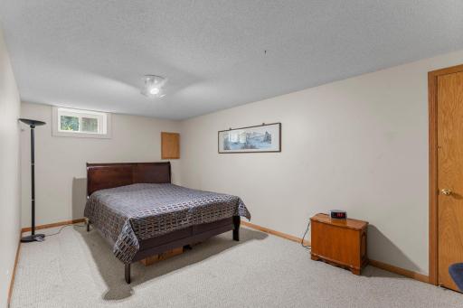 The lower level flex room can be a legal bedroom if you add an egress window and a door as you enter it.