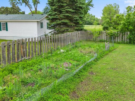 Rear lot line shows 2nd vegetable garden.