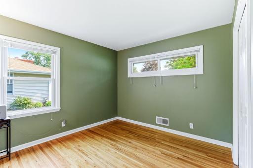 Three bedrooms are conveniently located on the same level, creating an easy, streamlined layout ideal for everyday living.