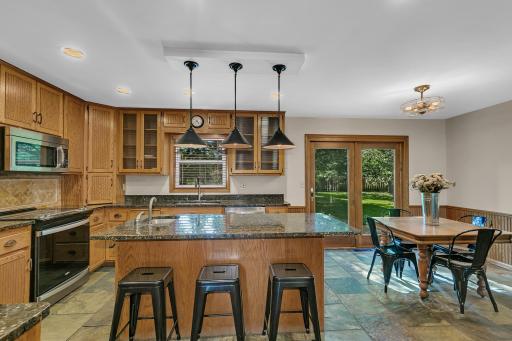 The heart of the home is the well-appointed kitchen.