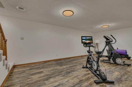 This would make a great office space, exercise room, craft room or play room for the kids.